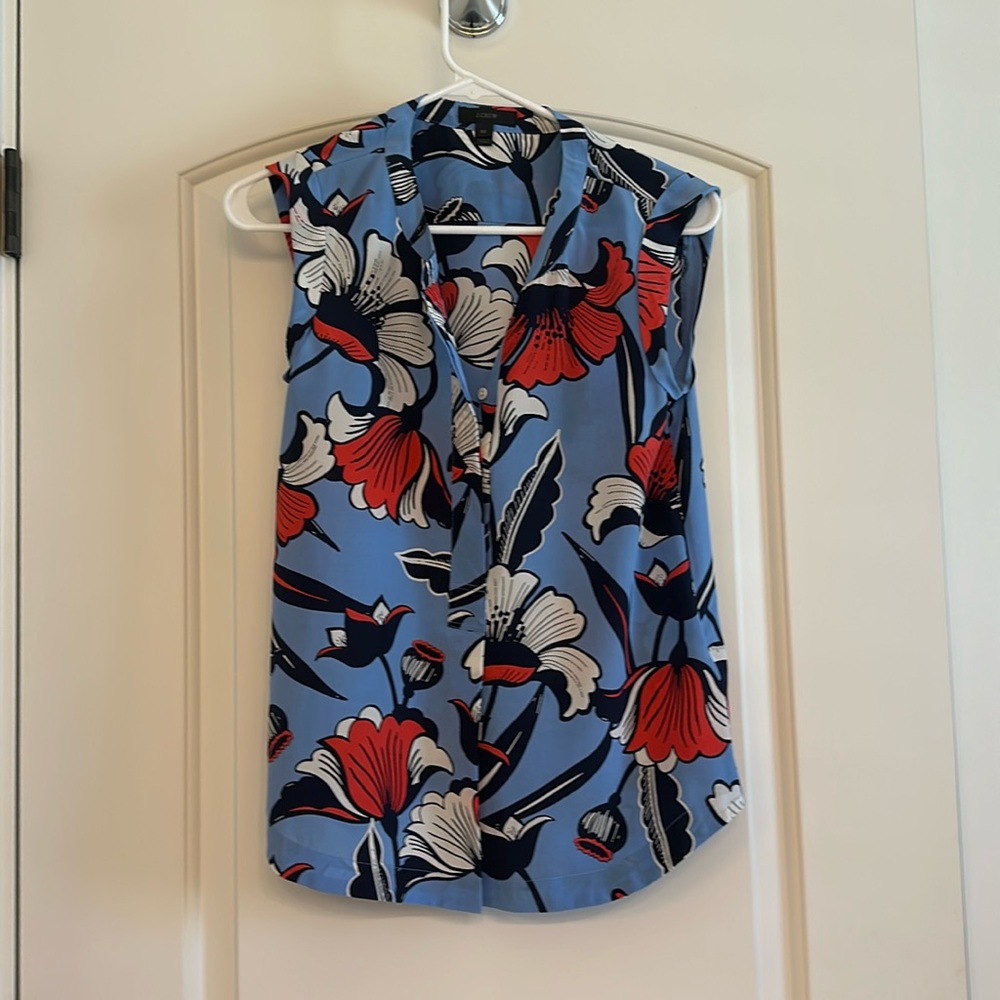 J. Crew 100% silk blouse 00